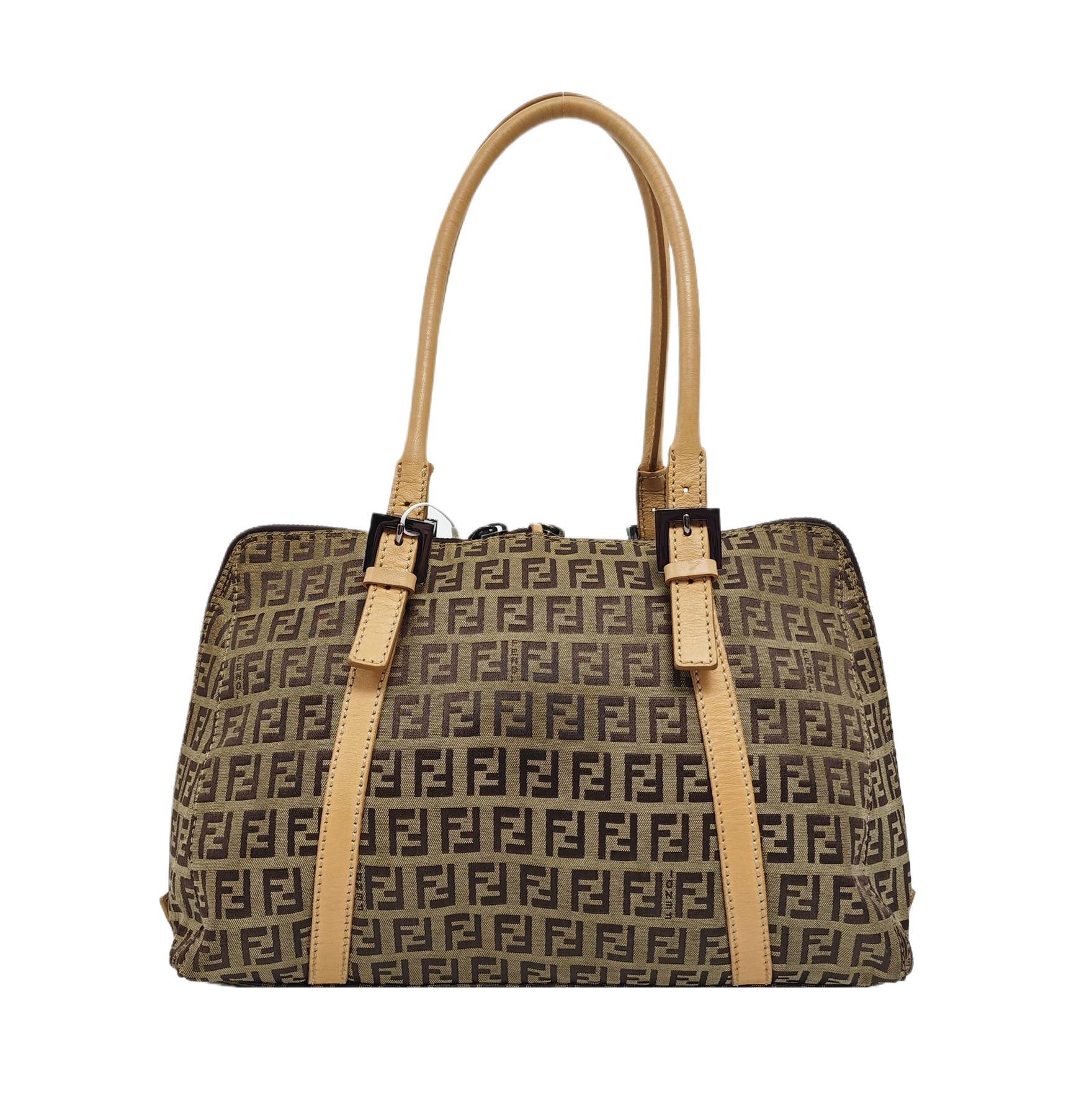 Canvas Top Handle Bag Brown