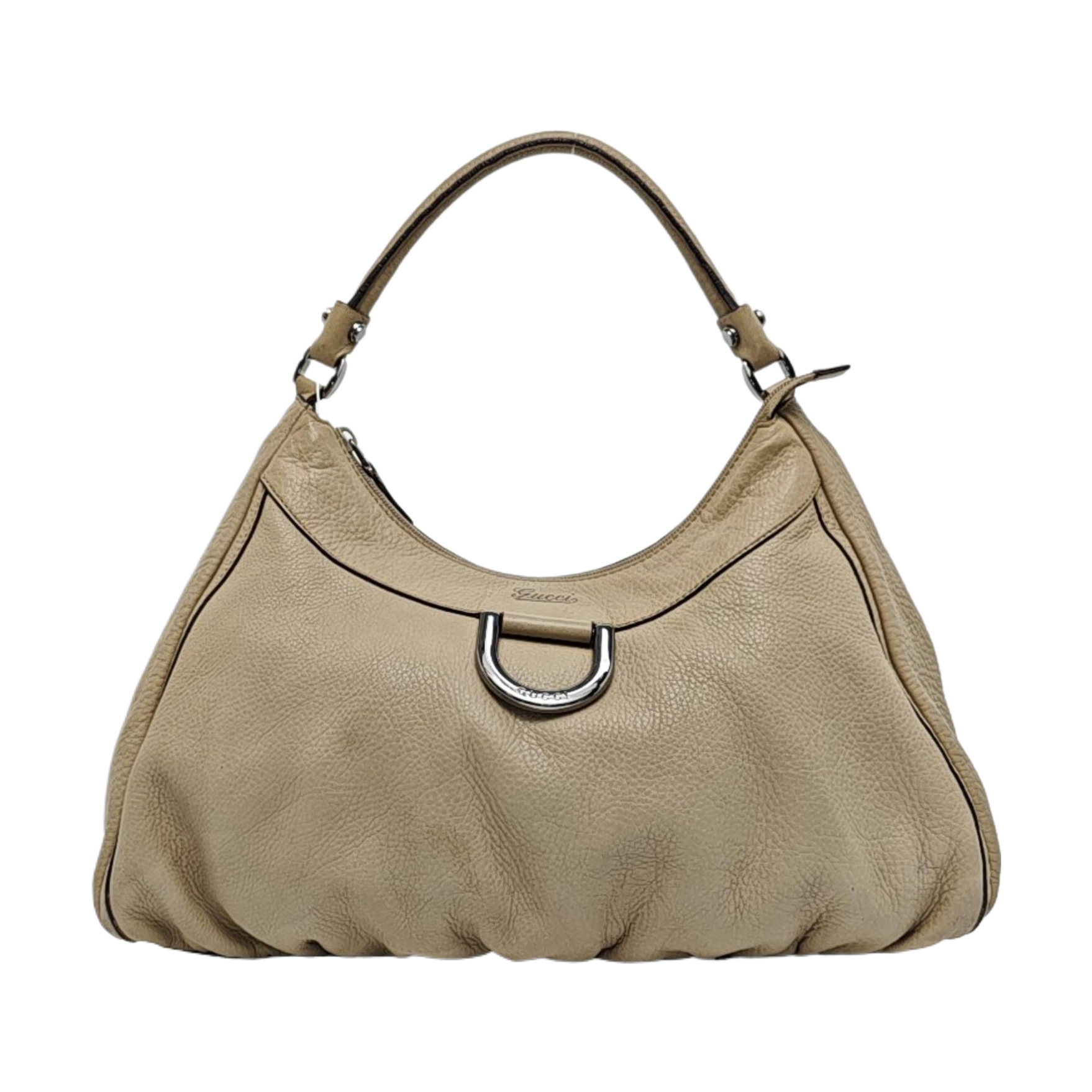 D Gold Monogram Calfskin Beige