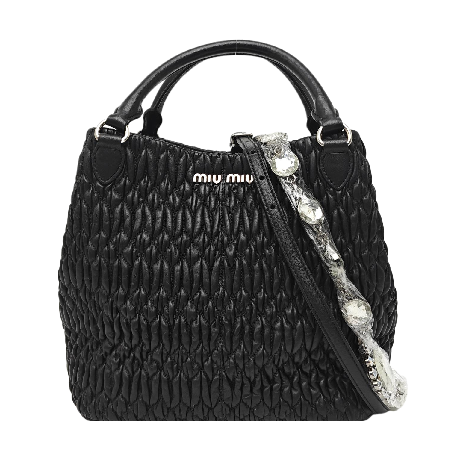 Avenue Quilted Lambskin Black