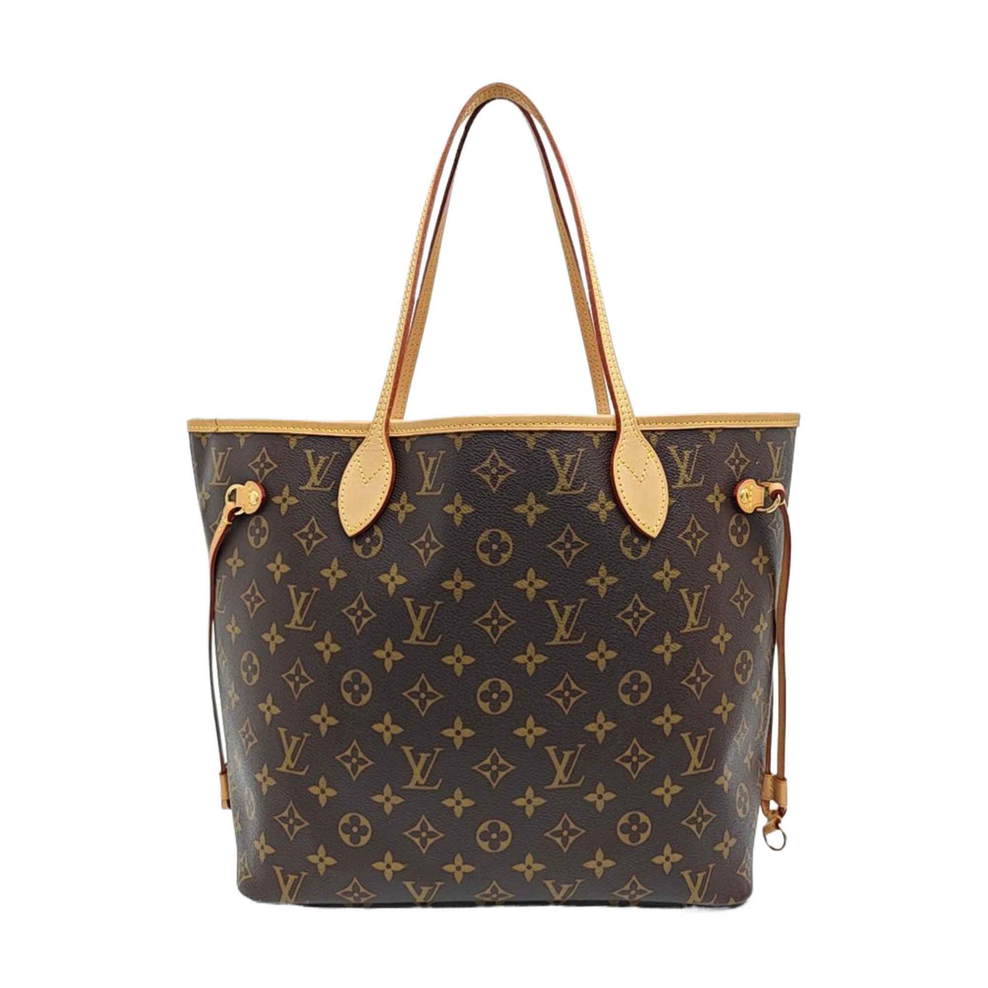 NEVERFULL MM Monogram Coated Canvas Brown