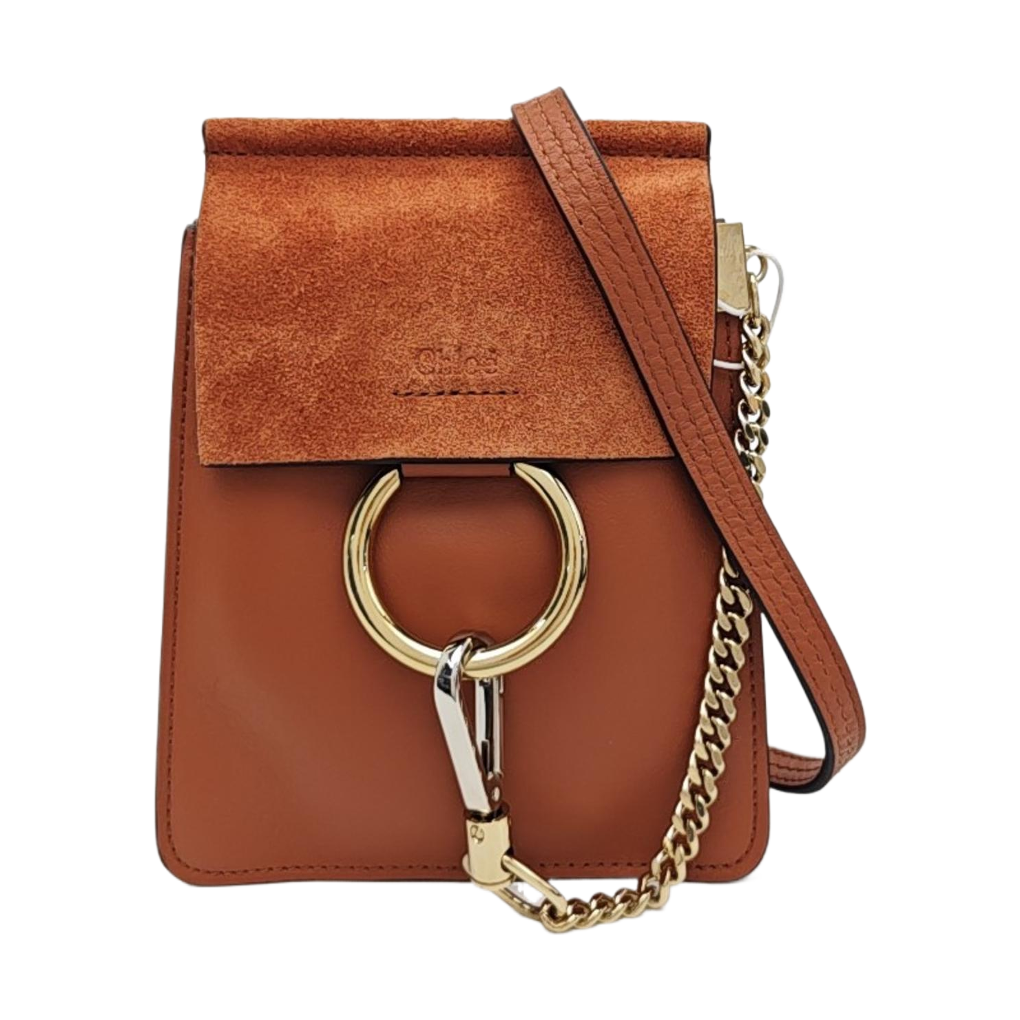 Faye Small Calfskin Brown