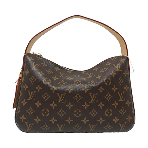 SLOUCHY PM Monogram Coated Canvas Brown