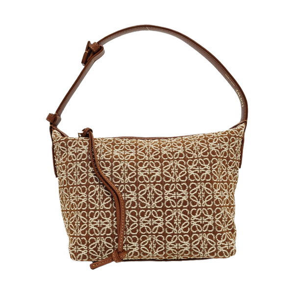 Monogram Canvas Top Handle Bag Brown