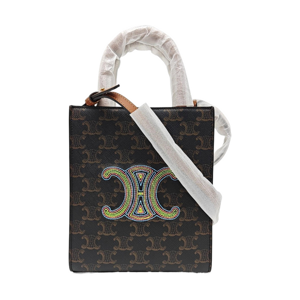 TRIOMPHE Mini Coated Canvas Brown