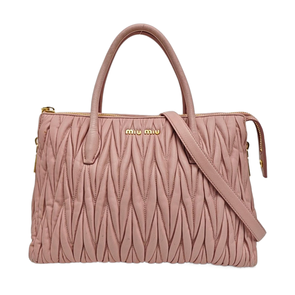 Avenue Quilted Lambskin Pink