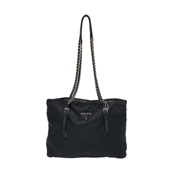 Nylon Shoulder Bag Black