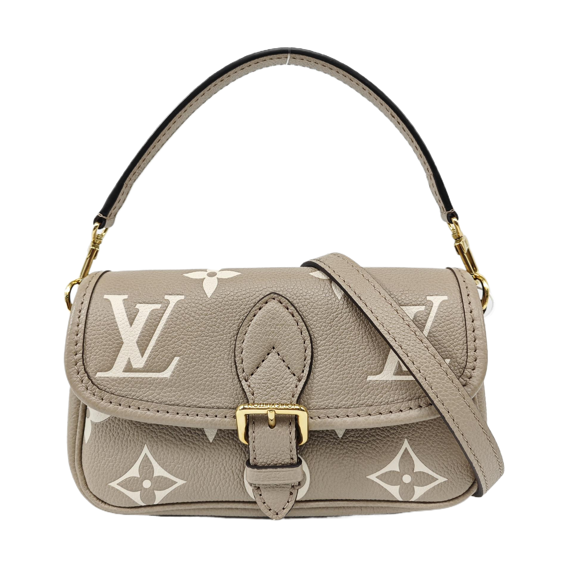 DIANE Nano Monogram Calfskin Gray