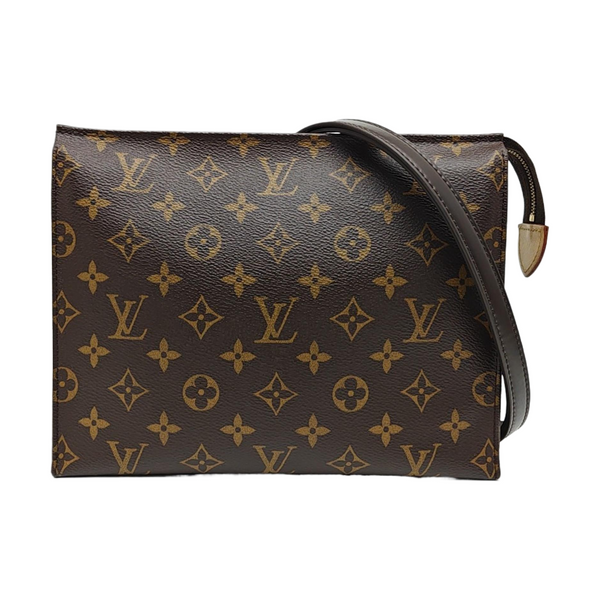TOILET POCKET 26 Monogram Coated Canvas Brown