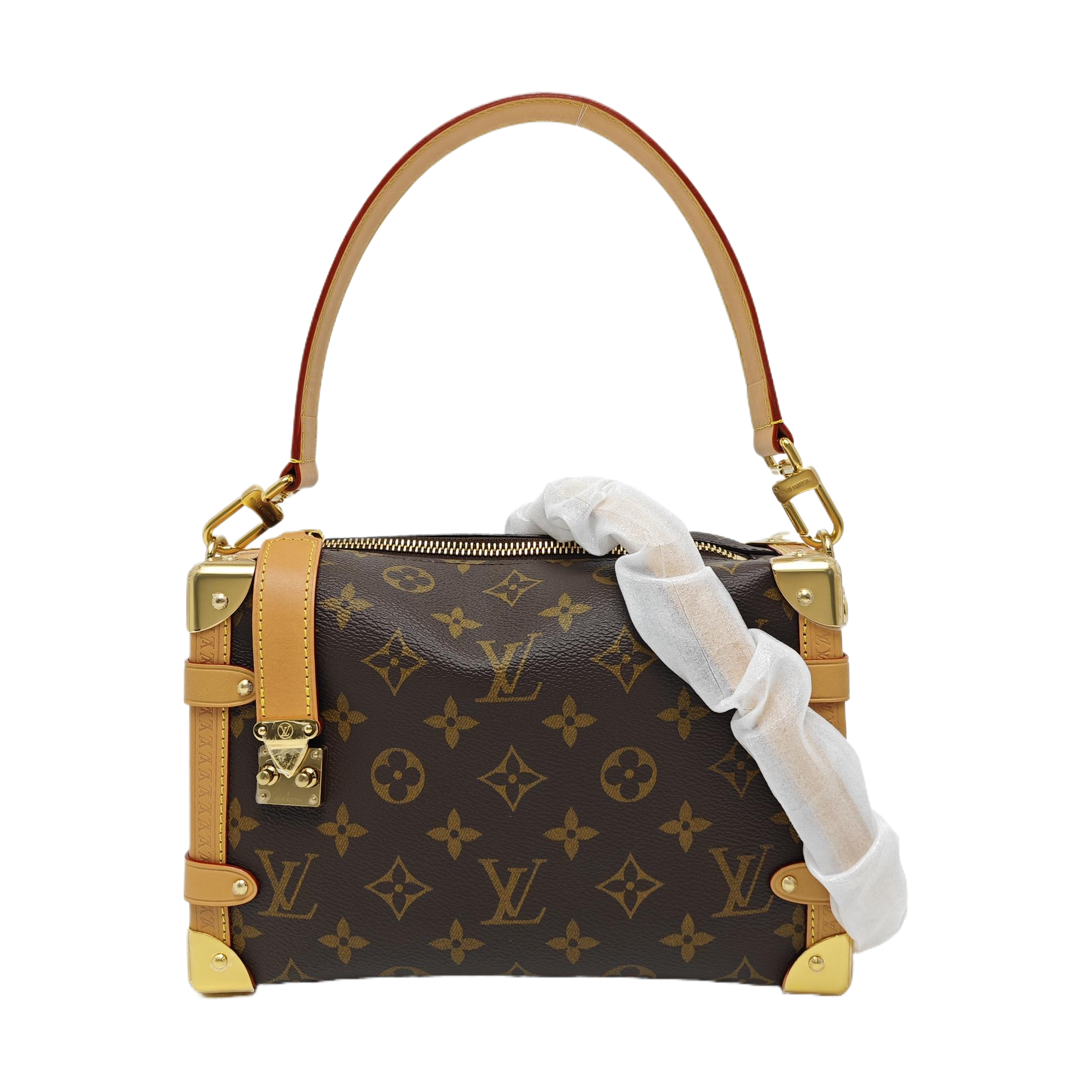 SIDE TRUNK MM Monogram Coated Canvas Brown