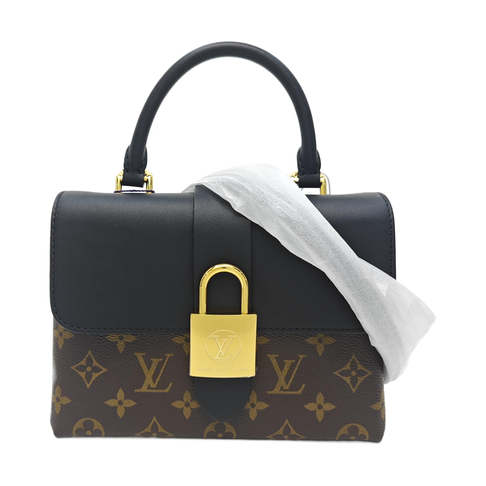 LOCKY BB Monogram Coated Canvas Brown
