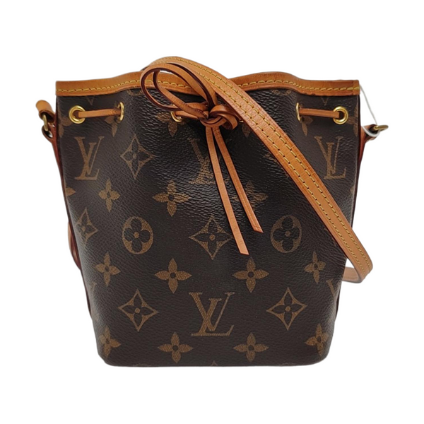 NÉONOÉ Nano Monogram Coated Canvas Brown