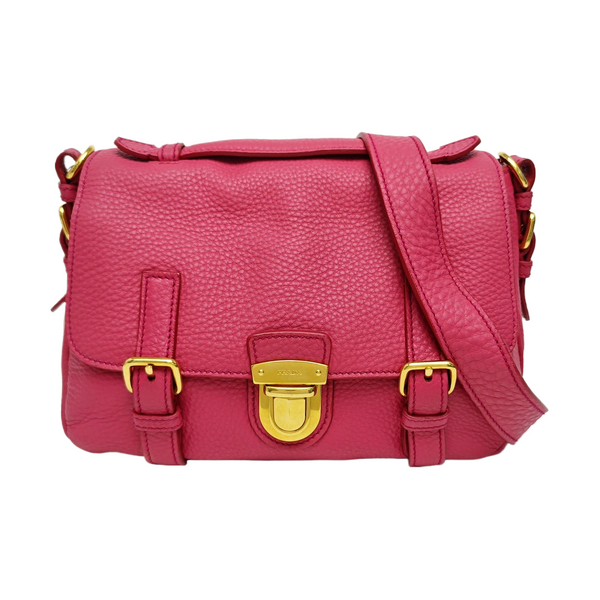Calfskin Shoulder Bag Red