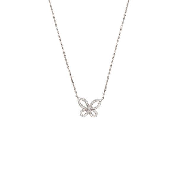 18k White Gold Silver Necklace