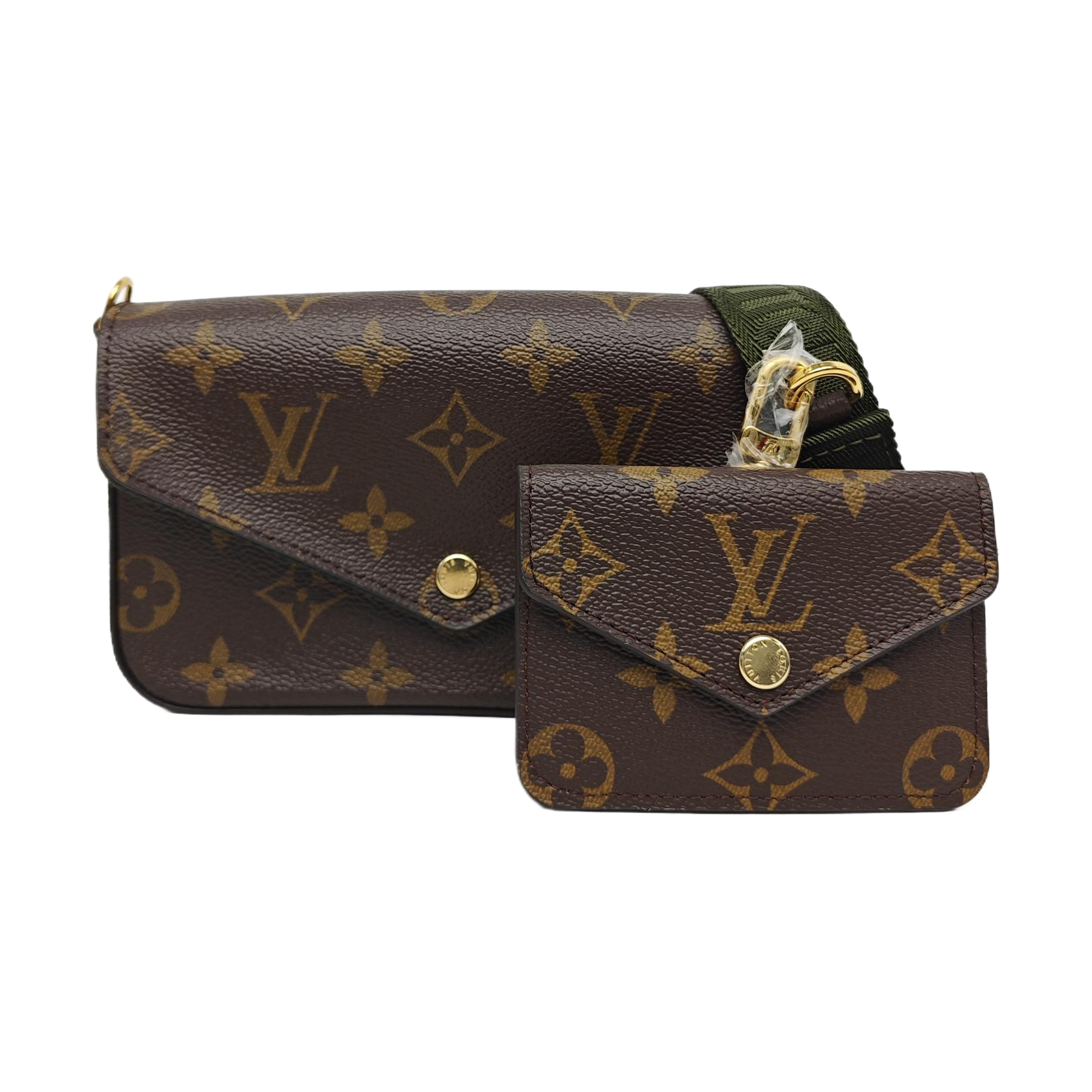 FÉLICIE Monogram Coated Canvas Brown