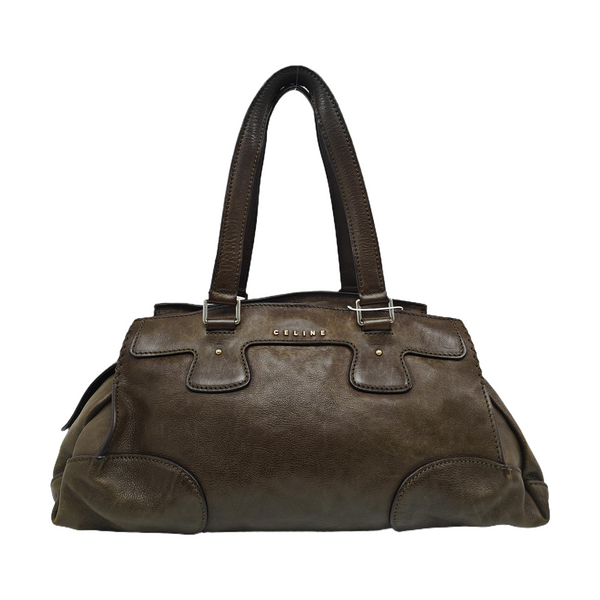 Calfskin Top Handle Bag Green