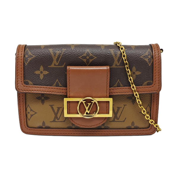 DAUPHINE WOC Monogram Coated Canvas Brown