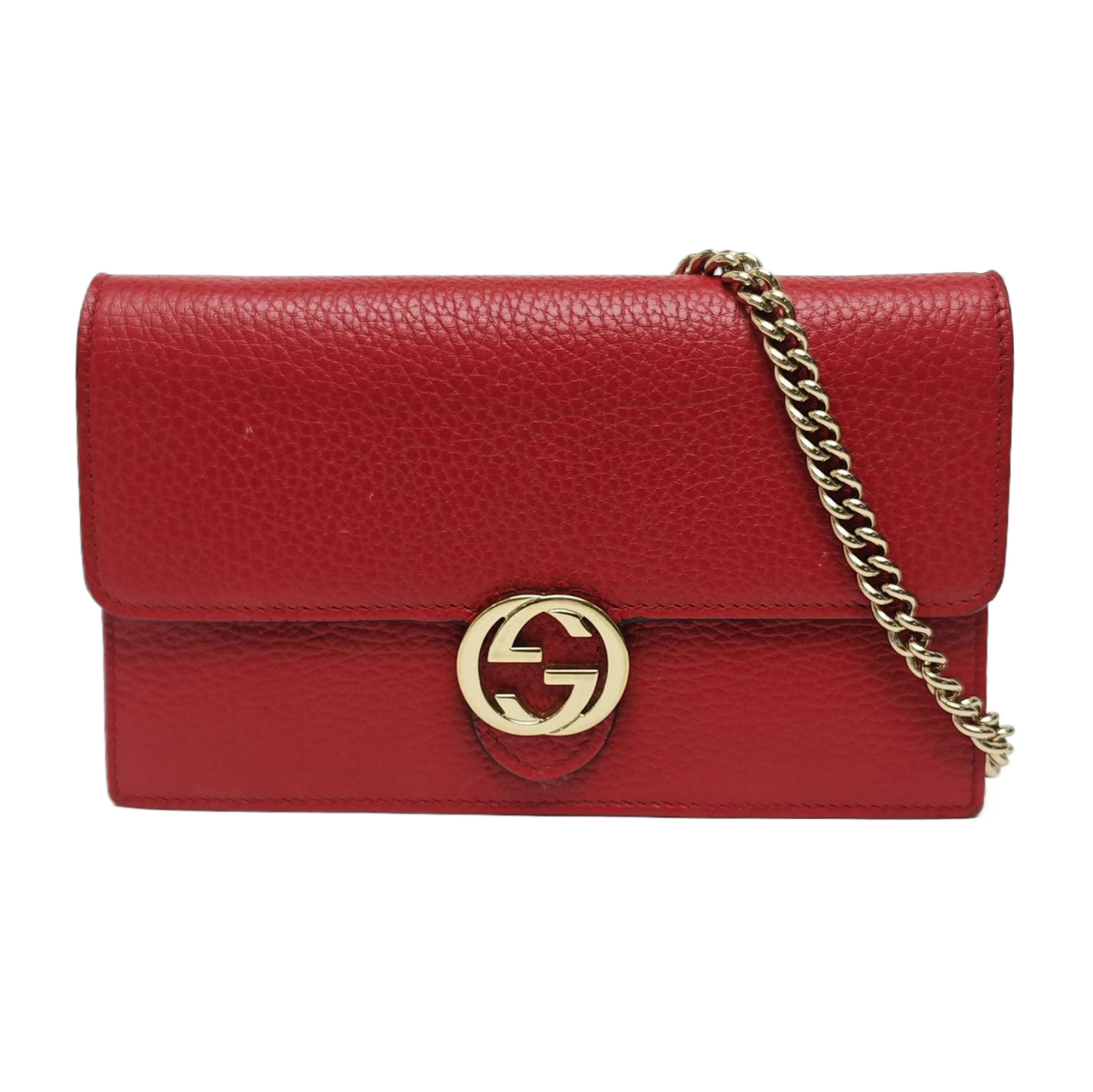 Calfskin Shoulder Bag Red