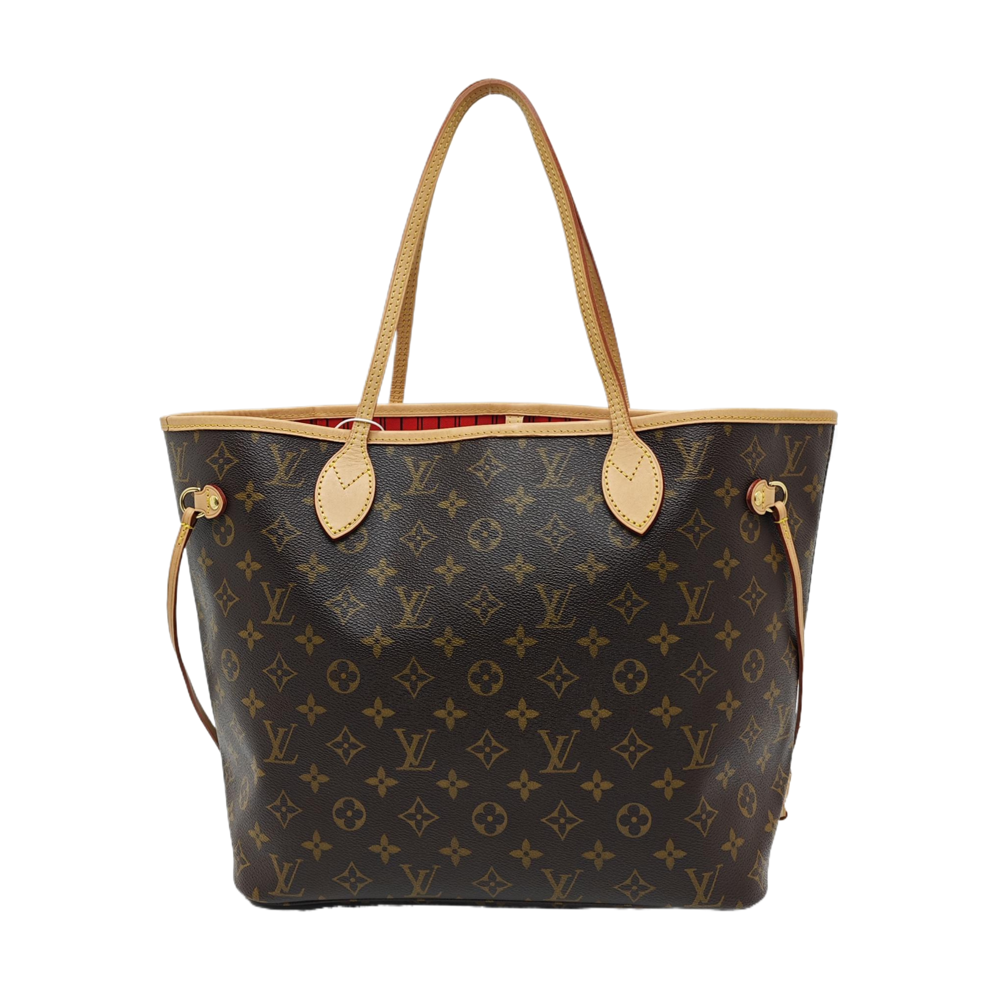 NEVERFULL MM Monogram Coated Canvas Brown