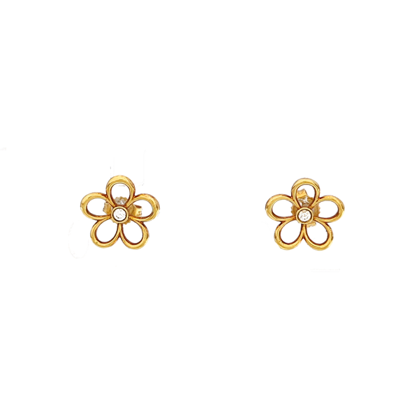 18k Rose Gold Stud Earrings