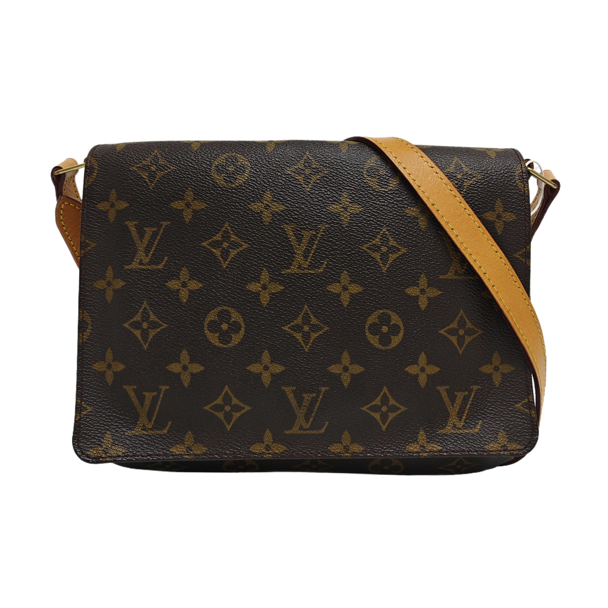 MUSETTE TANGO Monogram Coated Canvas Brown