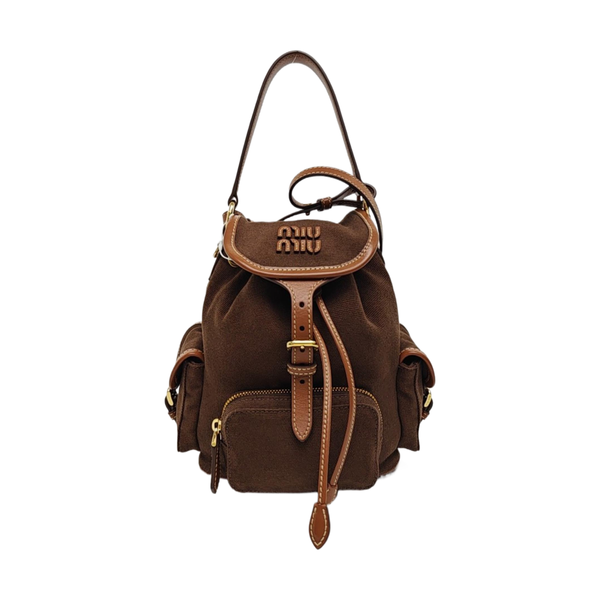 Fabric Backpack Brown
