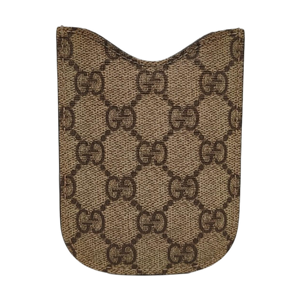 Monogram Coated Canvas Card Holder Beige