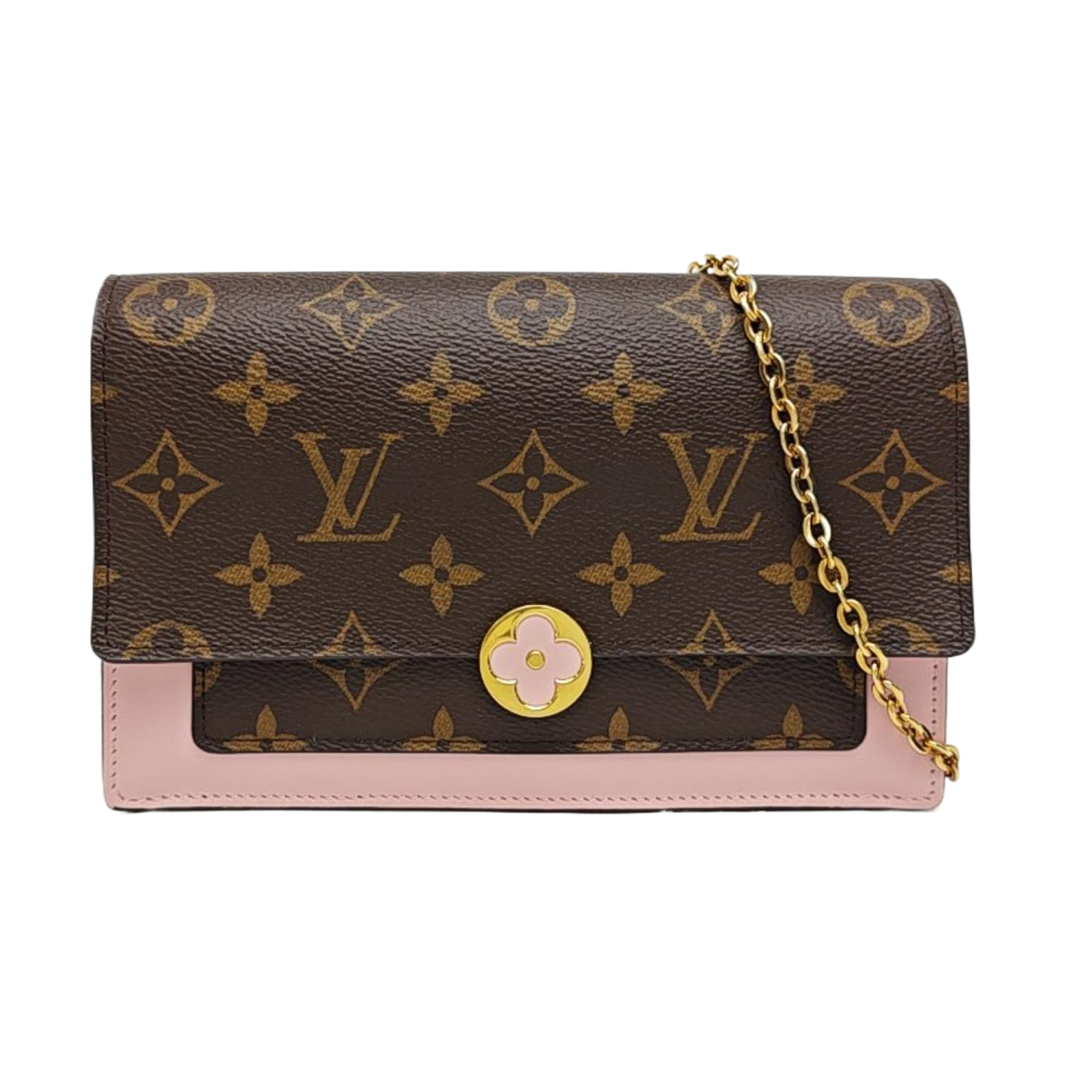 FLORE Monogram Coated Canvas Brown
