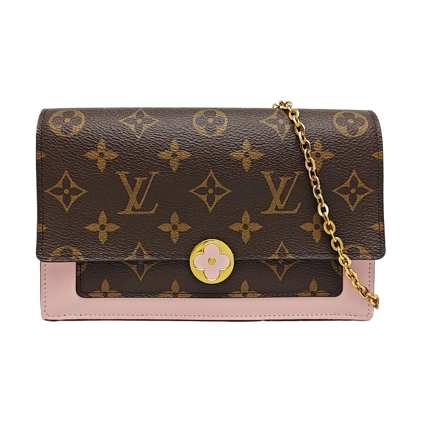 FLORE Monogram Coated Canvas Brown
