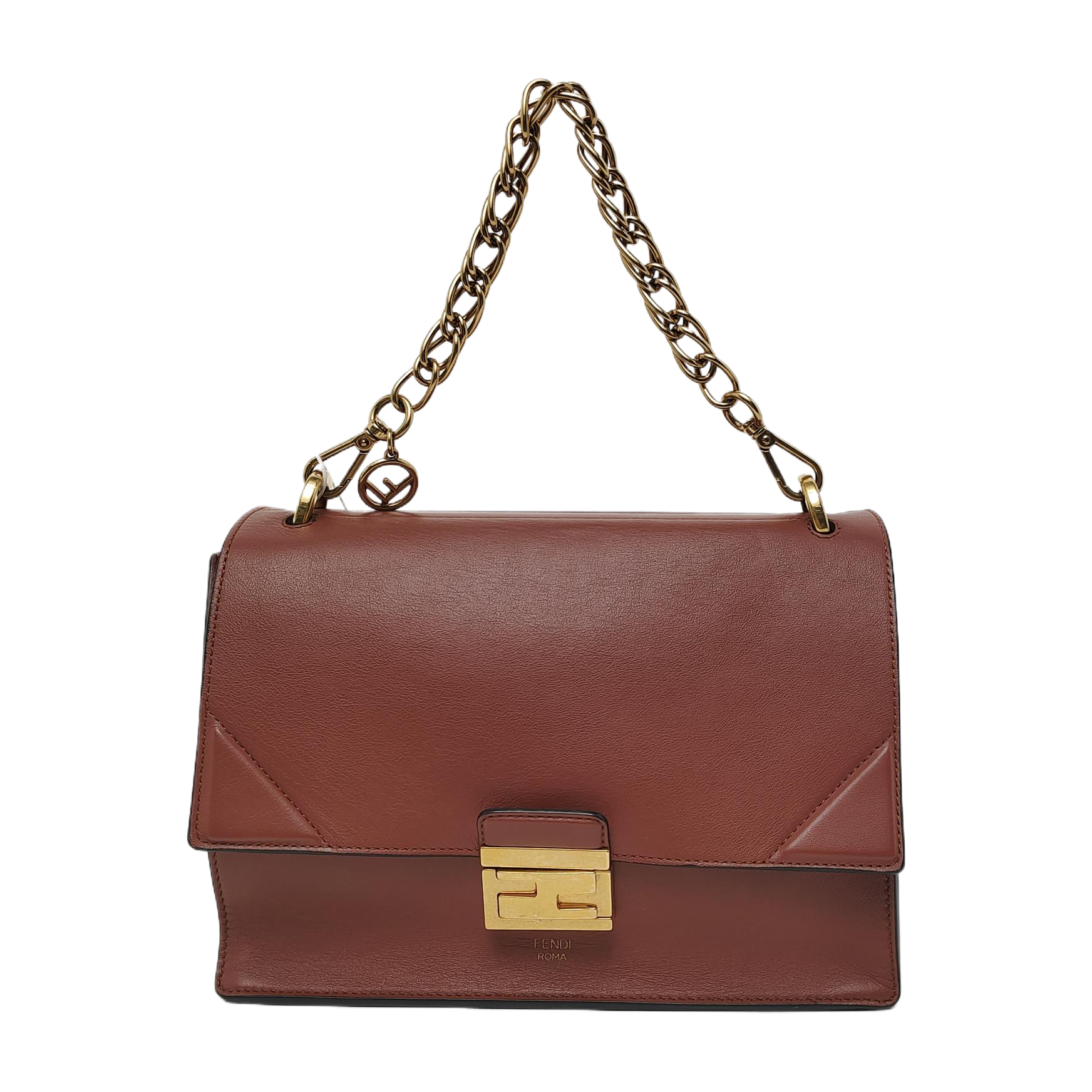 Authenticated pre-owned  Kan U Small Calfskin Brown - Shoulder Bag at Looply
