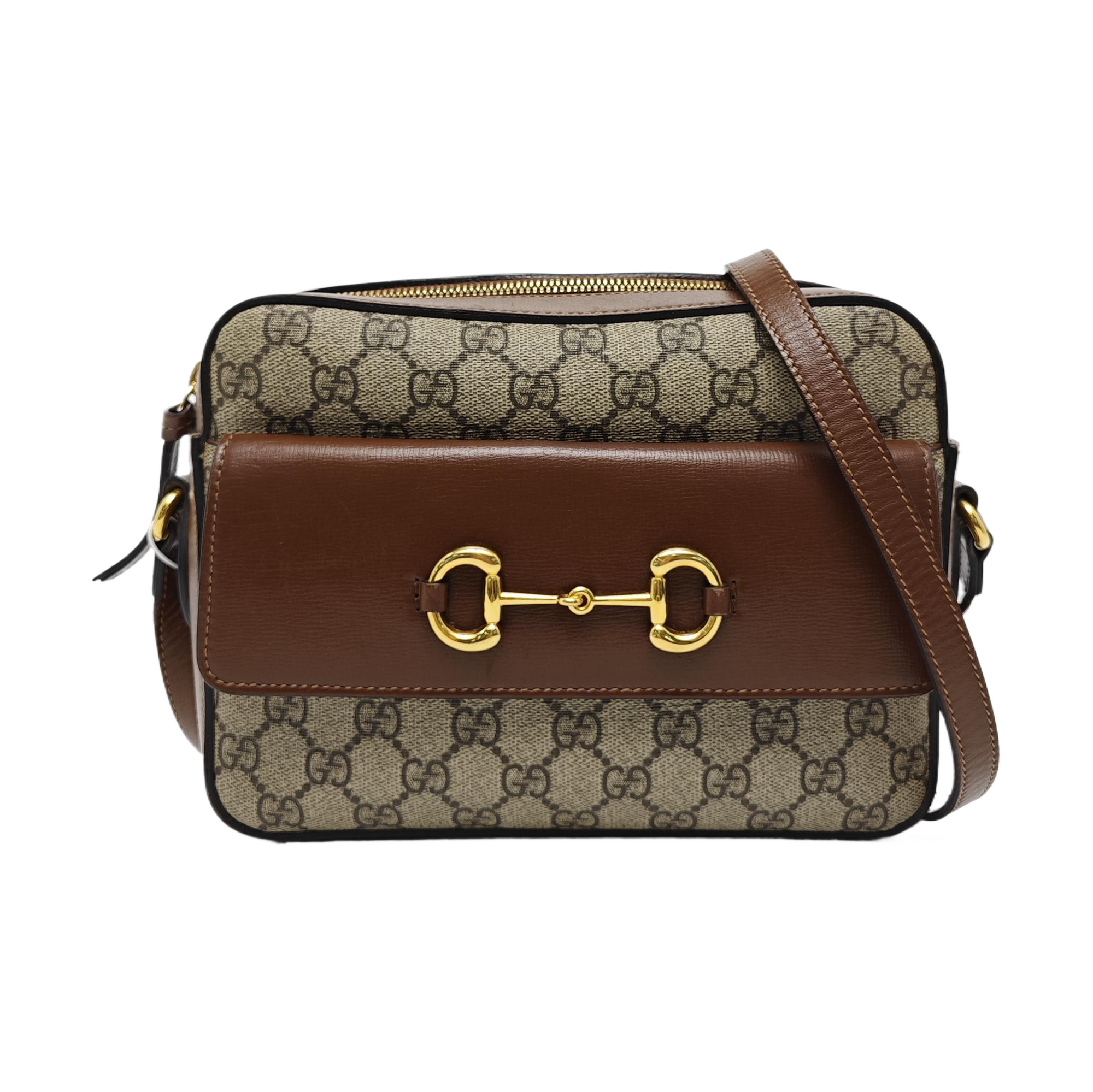 Horsebit 1955 Small Coated Canvas Beige