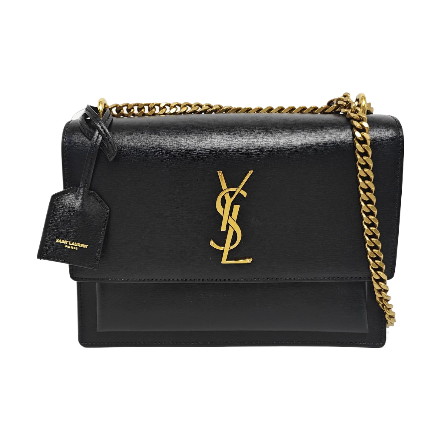 SUNSET Medium Calfskin Black