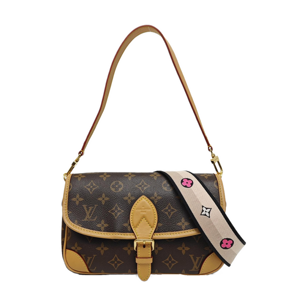 DIANE Monogram Coated Canvas Brown