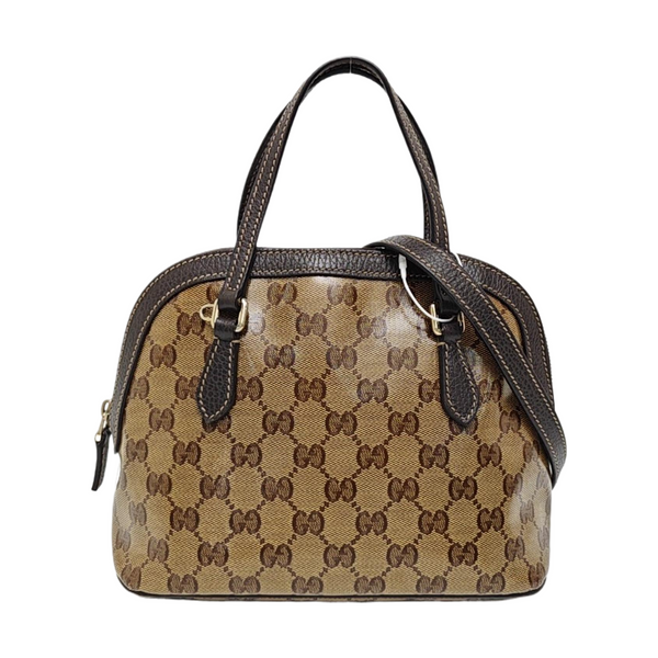 Dome Monogram Coated Canvas Brown