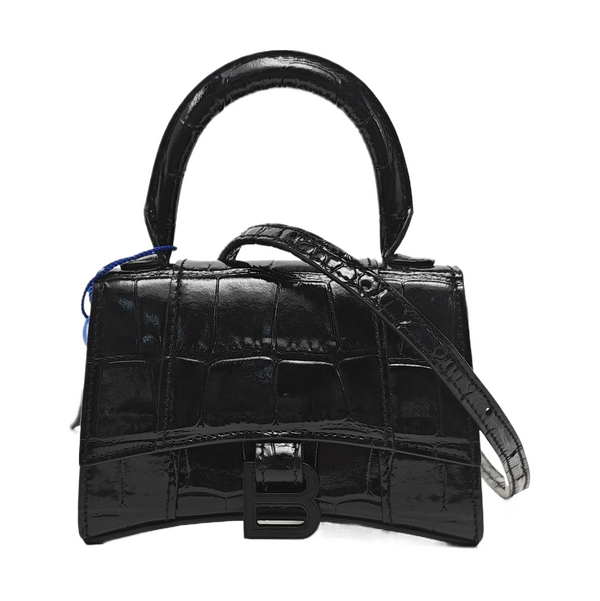 Hourglass Mini Calfskin Black