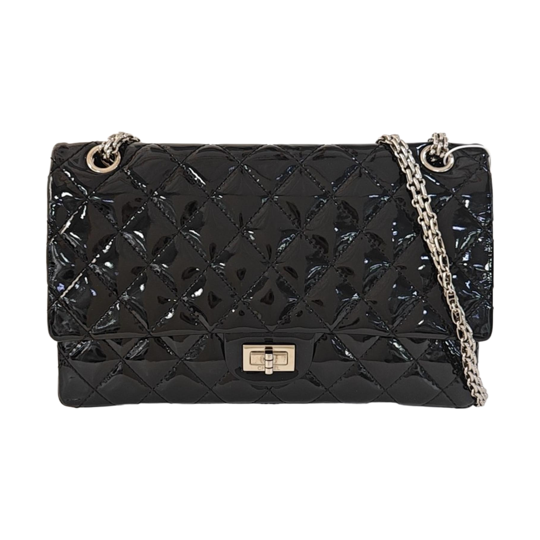 2.55 227 (jumbo) Quilted Calfskin Black