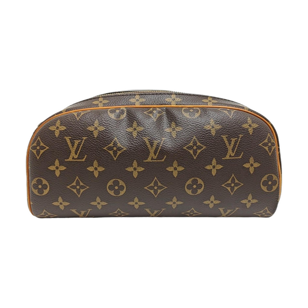 Monogram Coated Canvas Top Handle Bag Brown