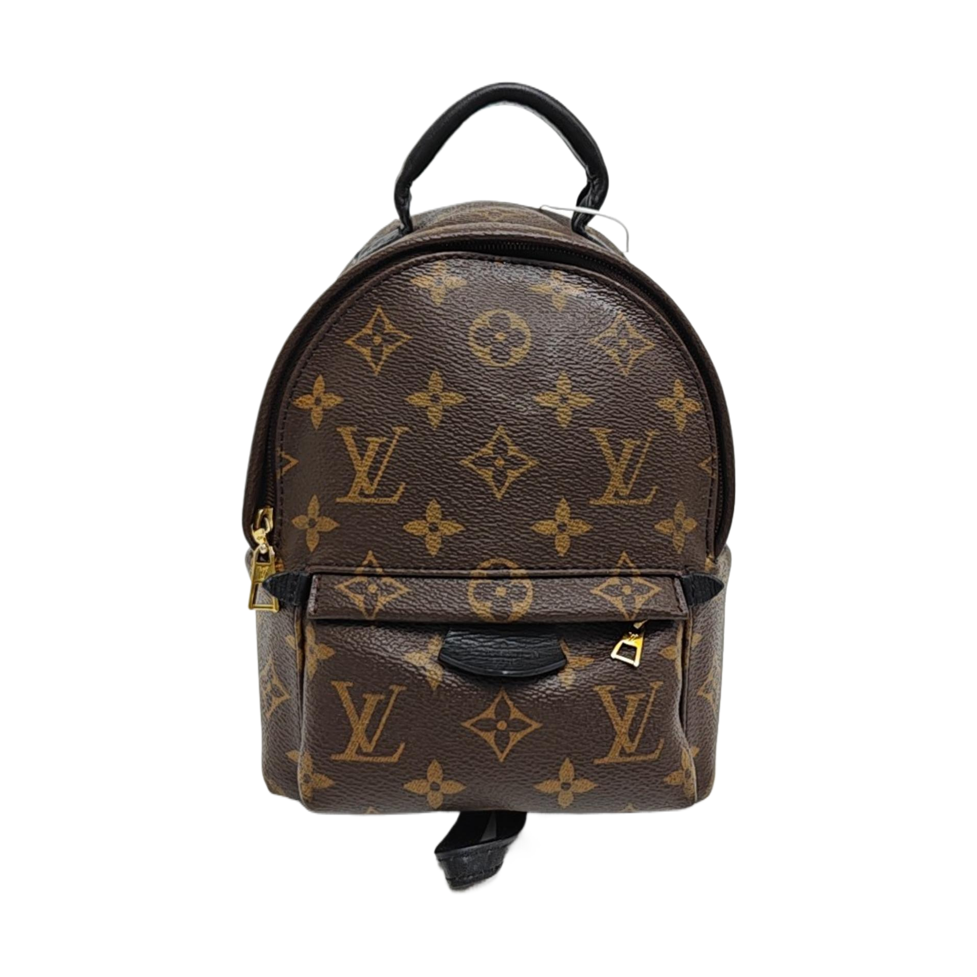 PALM SPRINGS Mini Monogram Coated Canvas Brown