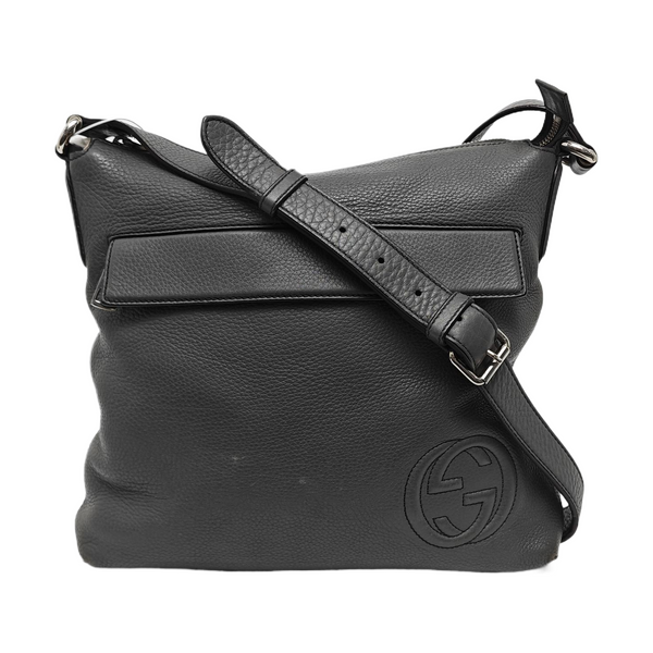 Calfskin Crossbody Bag Gray