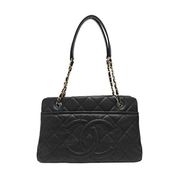 CC TIMELESS SOFT Quilted Grained Calfskin Black
