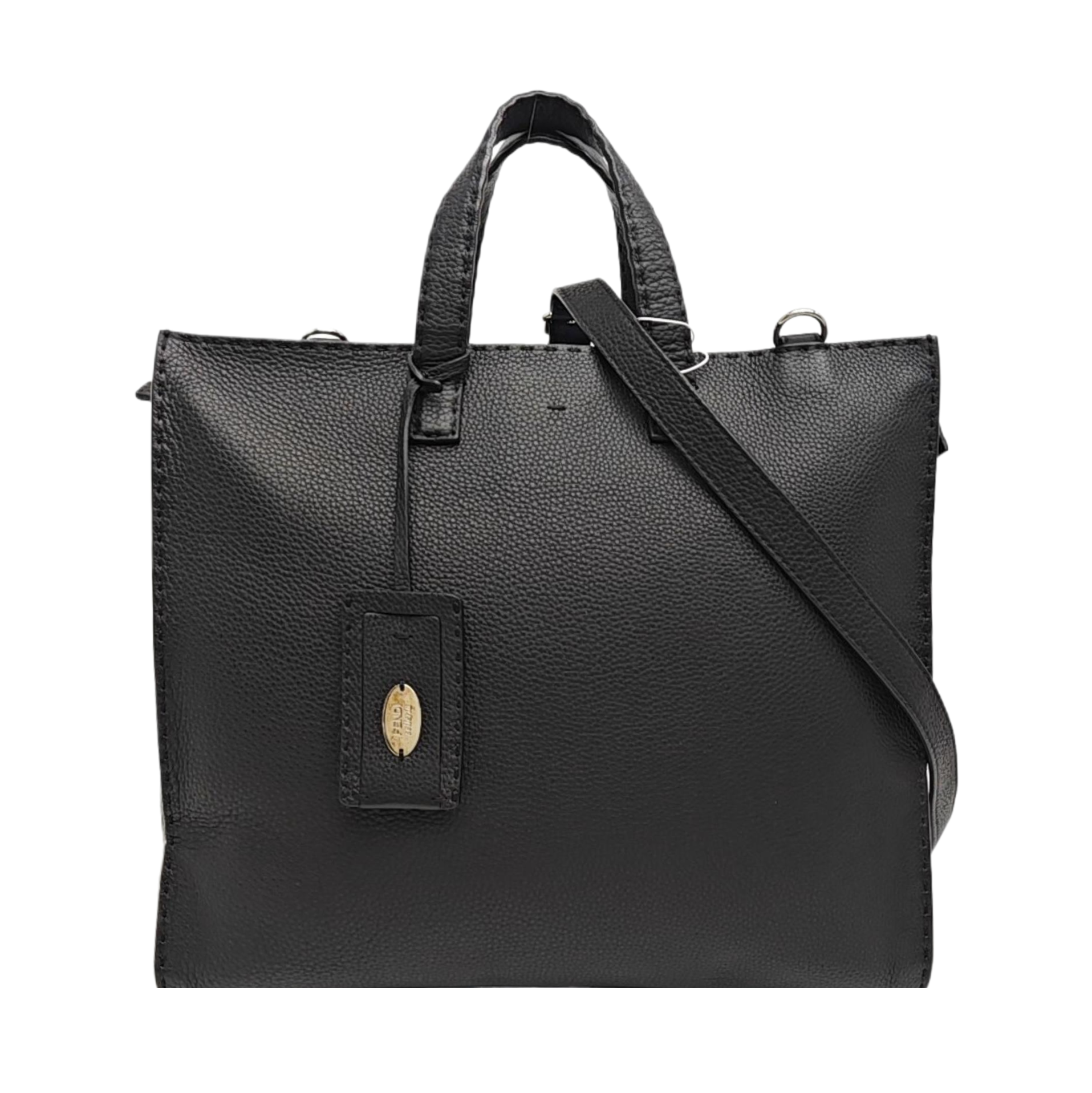 Calfskin Shoulder Bag Black