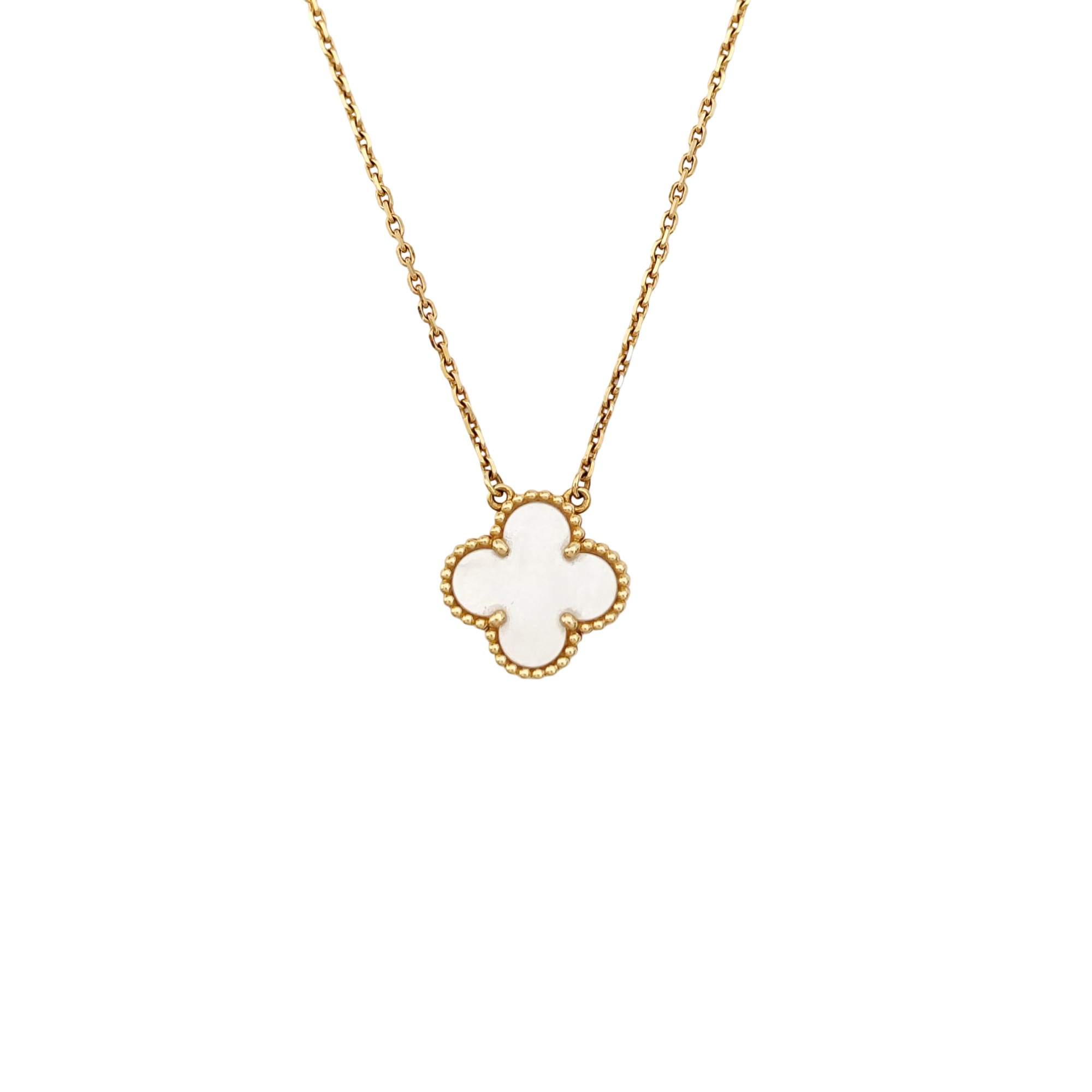 Vintage Alhambra 18k Gold Necklace