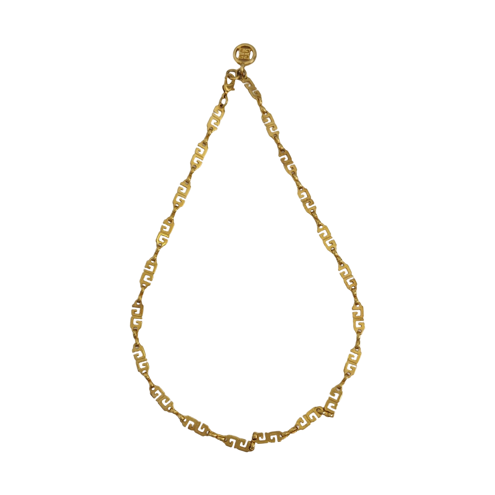 G Cube Metal Gold Necklace