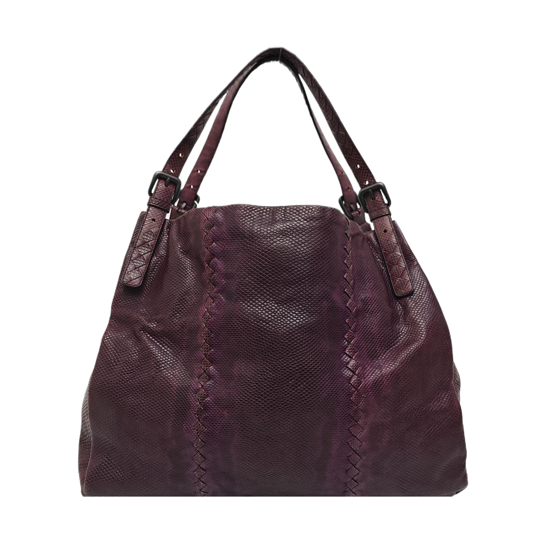Lizard Top Handle Bag Red