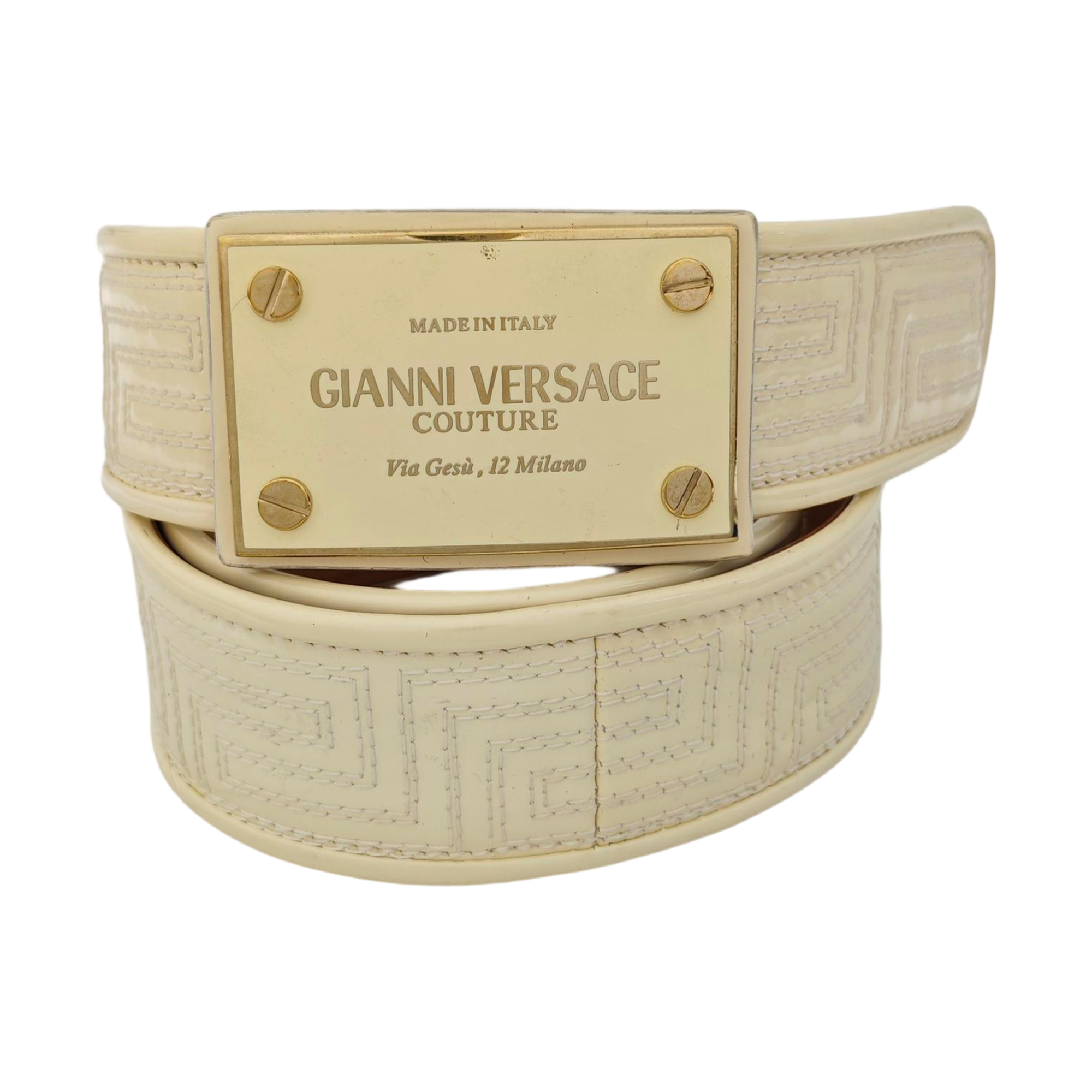 Leather Belt Yellow