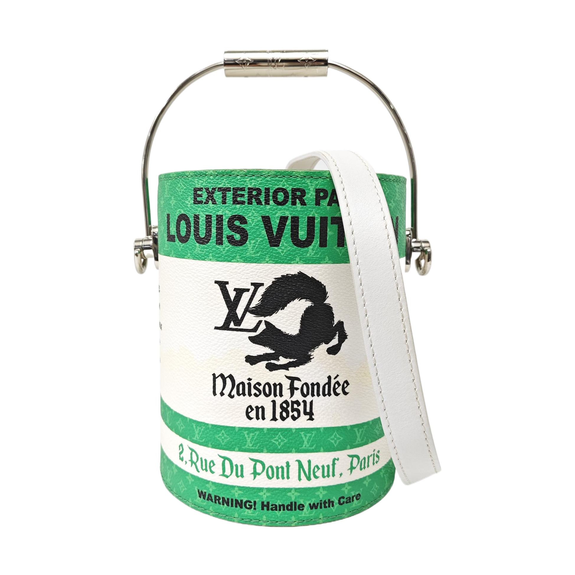 PAINT CAN Monogram Coated Canvas Green