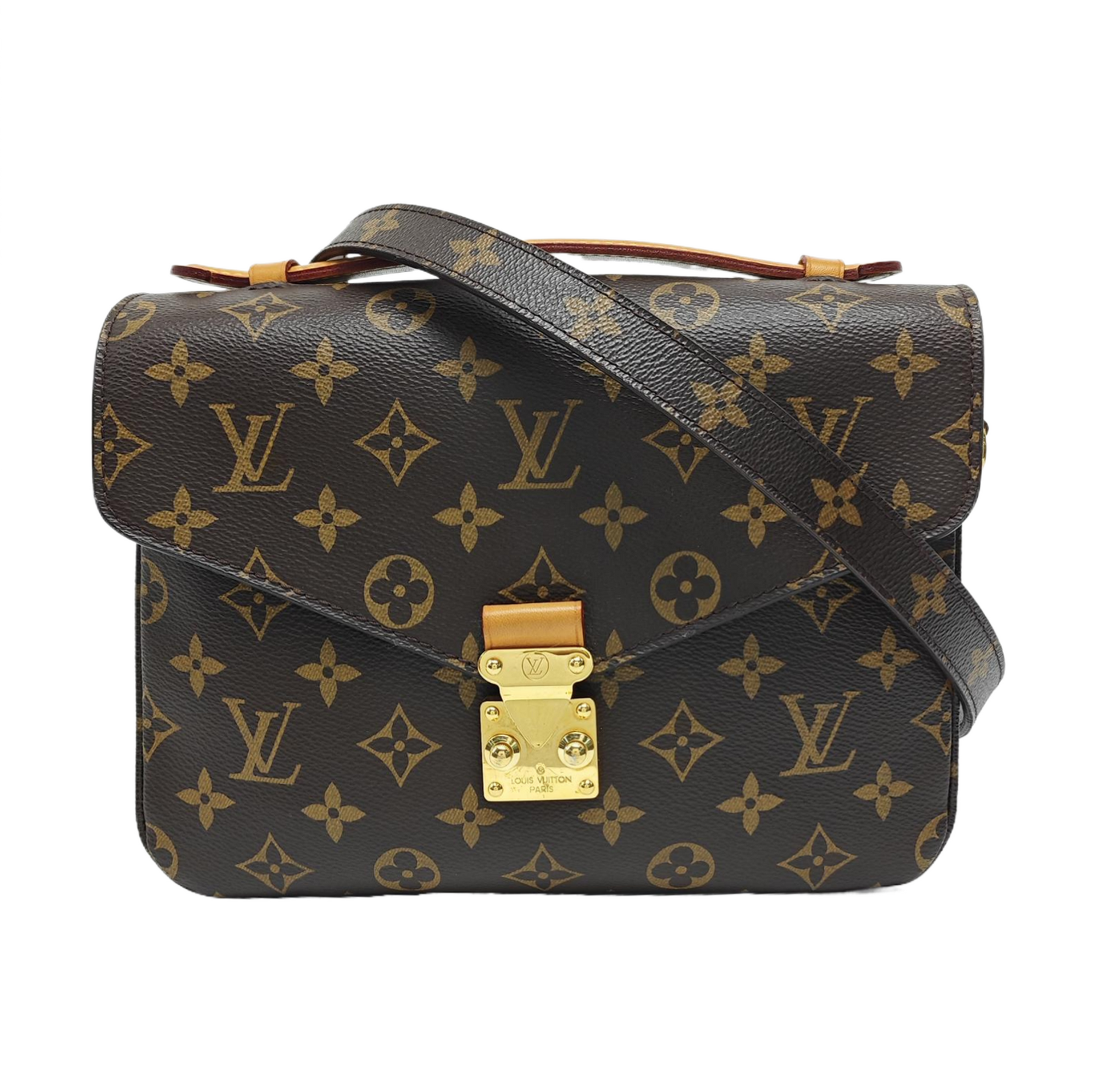 MÉTIS MM Monogram Coated Canvas Brown