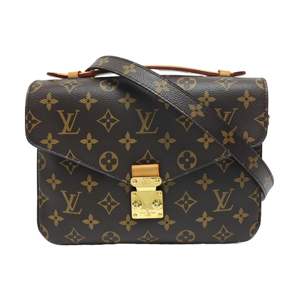 MÉTIS MM Monogram Coated Canvas Brown