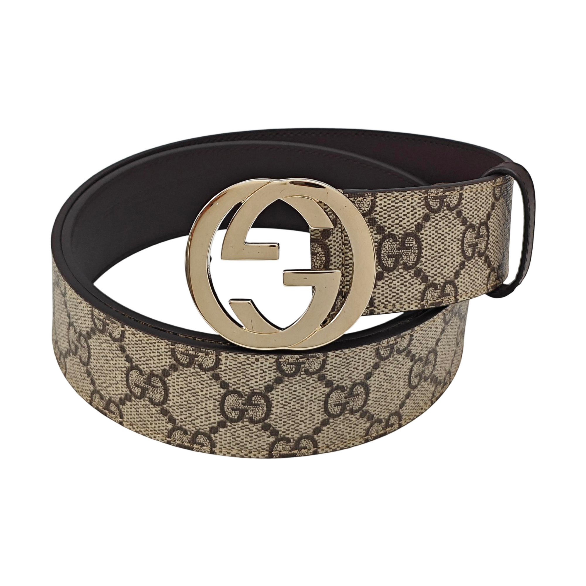 Leather Belt Beige