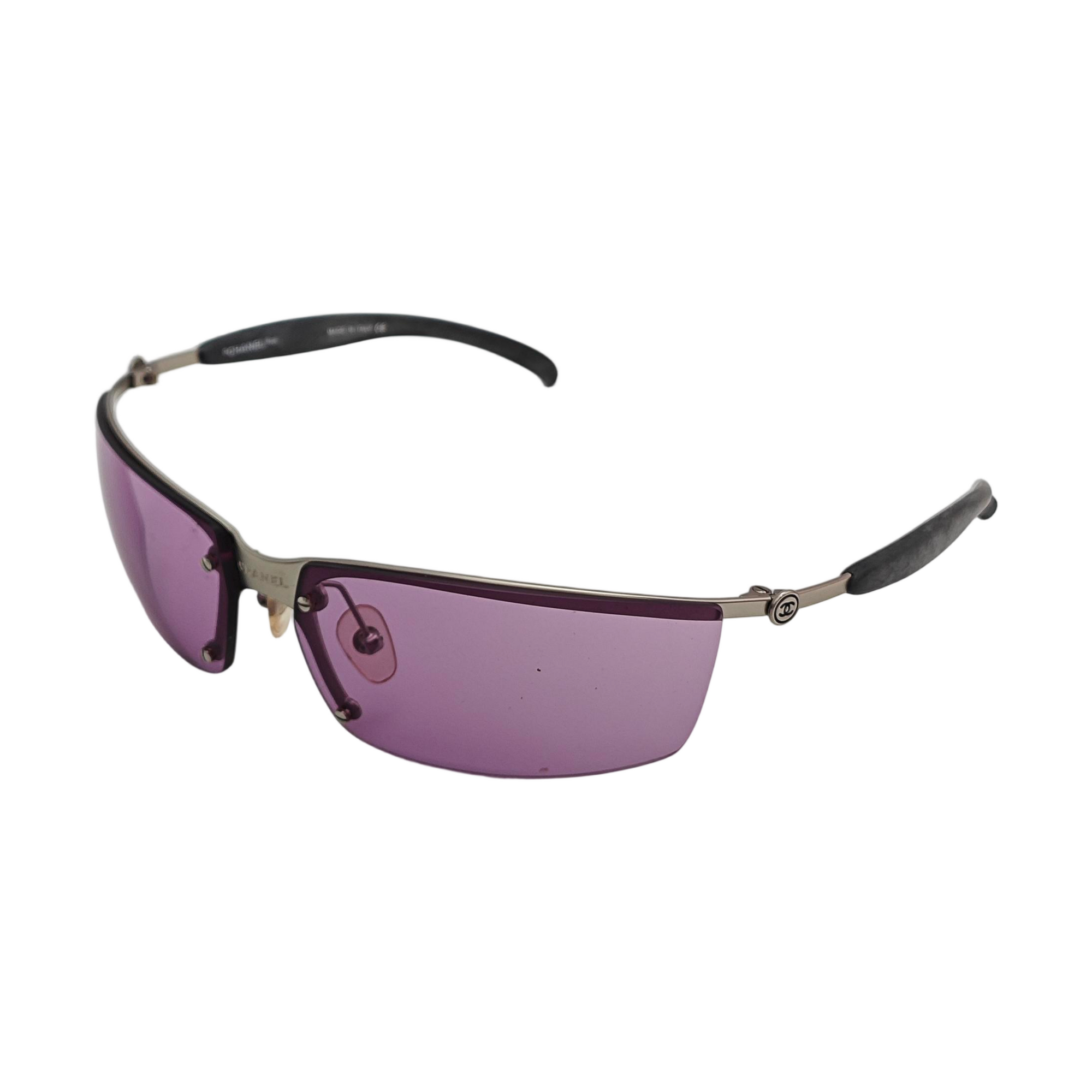 Metal Sunglasses Purple