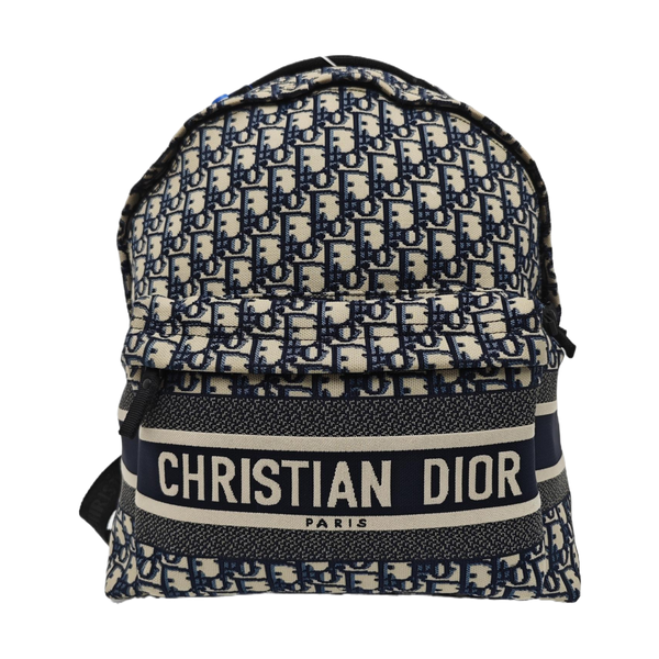 Diortravel Oblique Canvas Blue